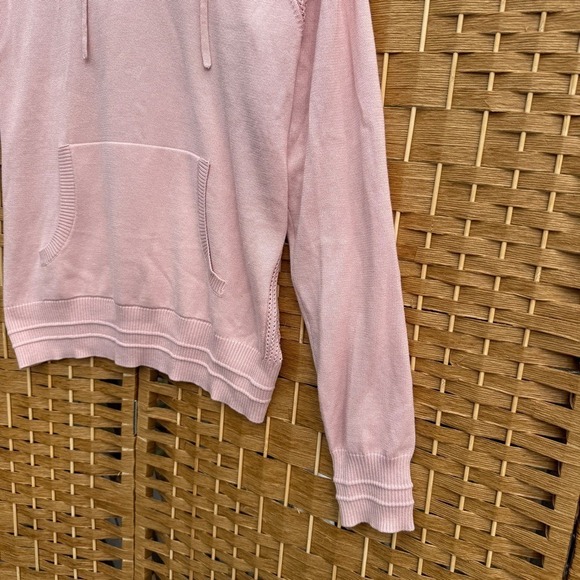 Athleta Evergreen Pullover Hoodie Sweater Pink Women's Small (Petite) - Picture 6 of 8